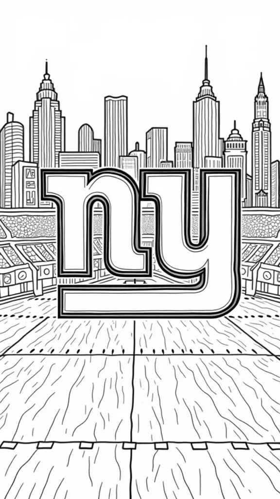 new york giants coloring pages